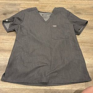 Graphite, small figs Catarina one pocket scrub top S